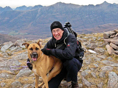 Gerry training, with friend, in October on Maol Chean-dearg