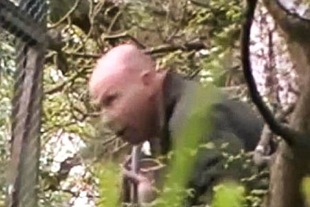 Glenn Brown seen in a still from the RSPB surveillance film