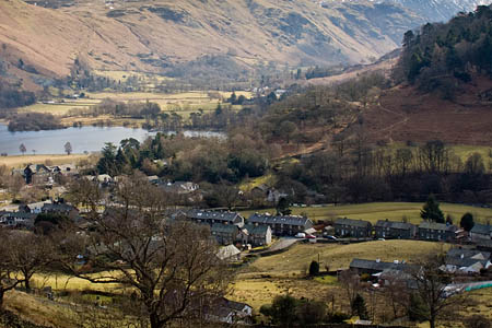 The injured woman was walking back to Glenridding when the fall occurred The injured woman was walking back to Glenridding when the fall occurred