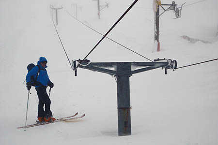 Deep snow has buried many features, such as these in Glenshee Deep snow has buried many features, such as these in Glenshee