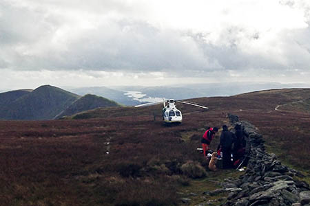 The rescue scene on High Street today. Photo: GNAAS The rescue scene on High Street today. Photo: GNAAS