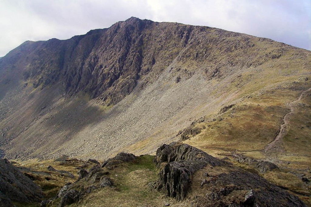 The walkers had strayed over to Dow Crag. Photo: Michael Graham CC-BY-SA-2.0