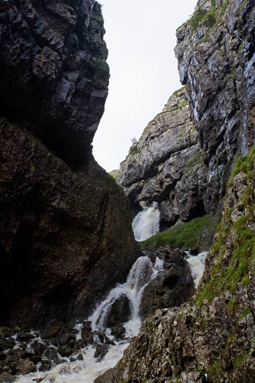 Gordale Scar, scene of the man's tumble Gordale Scar, scene of the man's tumble