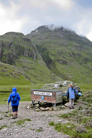 Great End and Skew Gill, from the strecher box at Sty Head Great End and Skew Gill, from the strecher box at Sty Head