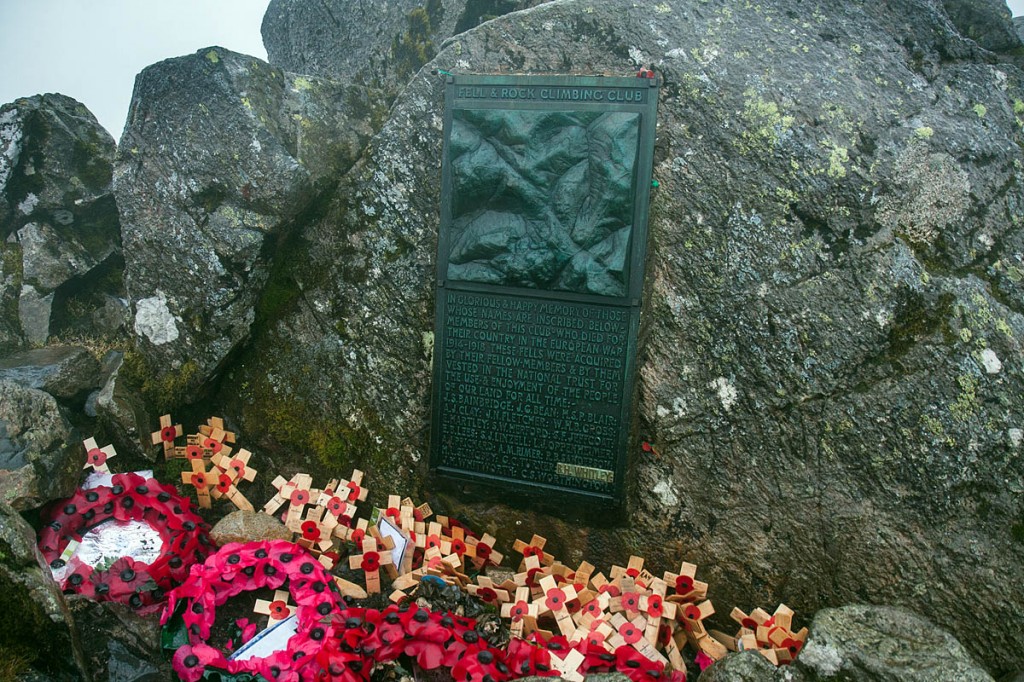 The walker had taken part in the annual Remembrance Day gathering on Great Gable The walker had taken part in the annual Remembrance Day gathering on Great Gable
