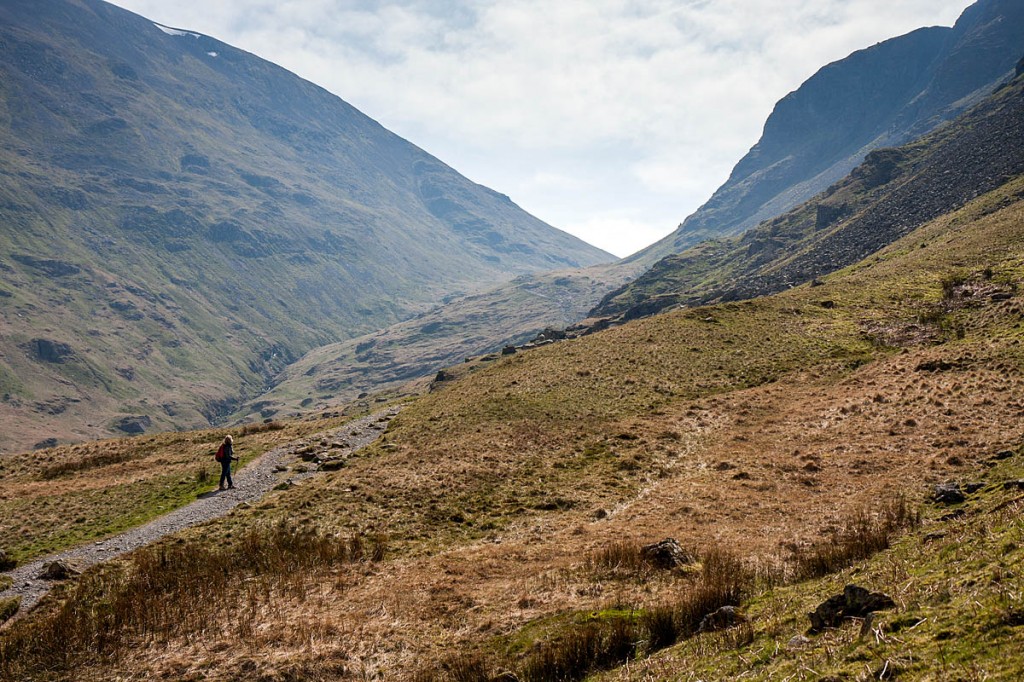 The woman was asending towards Grisedale Tarn. Photo: Bob Smith/grough The woman was asending towards Grisedale Tarn. Photo: Bob Smith/grough
