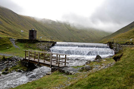 The woman collapsed near the pump house at Hayeswater. Photo: John Charlton CC-BY-SA-2.0