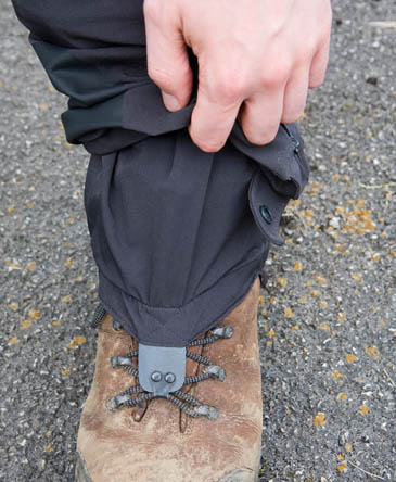The Odin Guide Pant Mark 2 has internal gaiters The Odin Guide Pant Mark 2 has internal gaiters