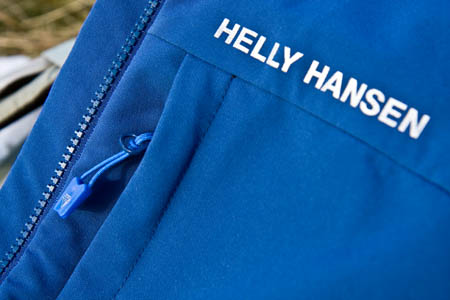 The Helly Hansen's branding is fairly subtle The Helly Hansen's branding is fairly subtle