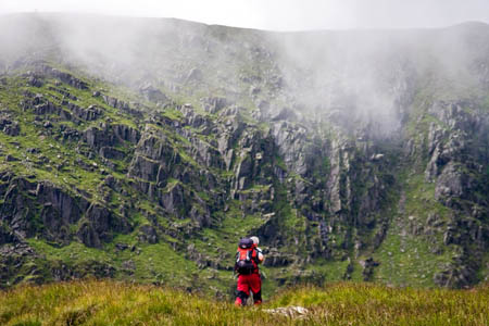 The headwall of Helvellyn