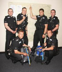 The police team prepares for its challenge