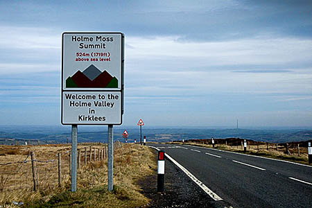 The route will take in Holme Moss. Photo: Michael Ely CC-BY-SA-2.0