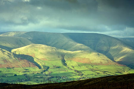 The Howgill Fells: currently half in, half out of the Yorkshire Dales national park