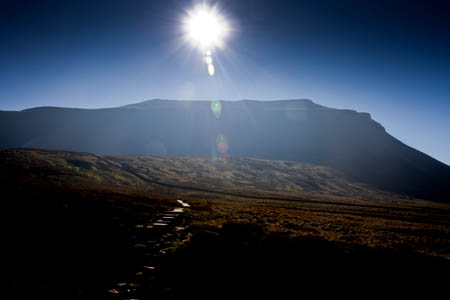 Ingleborough, scene of the search for three walkers lost in darkness