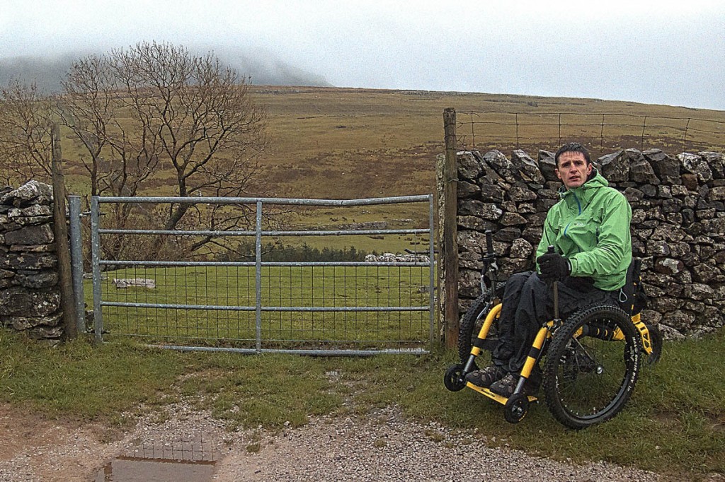 Jack Morgan during a recce of the route. Photo: Andy Jackson Jack Morgan during a recce of the route. Photo: Andy Jackson