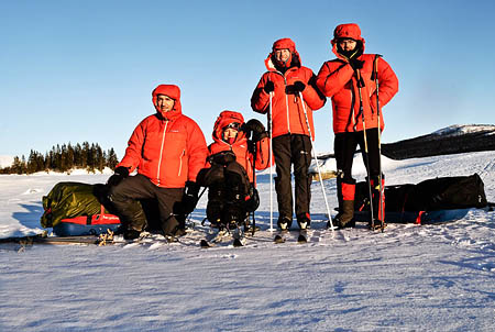 Karen Darke and her team in Norway Karen Darke and her team in Norway