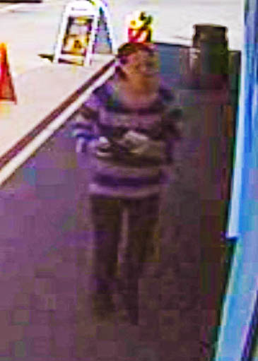 Katherine Hooper seen in a still from the CCTV footage Katherine Hooper seen in a still from the CCTV footage