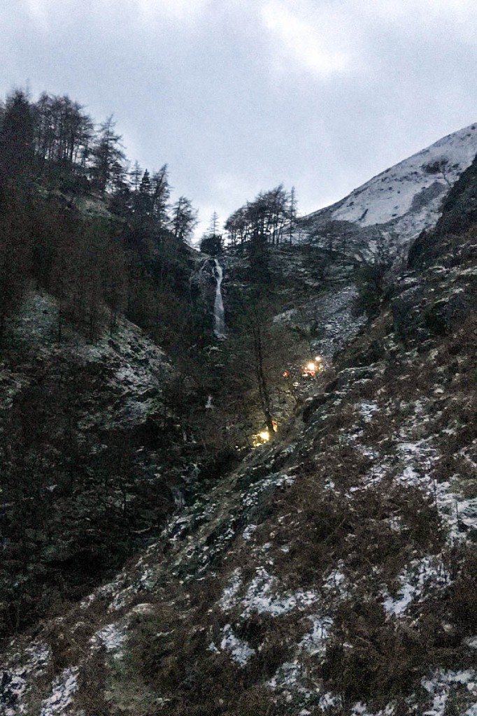 The walker tumbled on to a scree field after slipping. Photo: Keswick MRT The walker tumbled on to a scree field after slipping. Photo: Keswick MRT