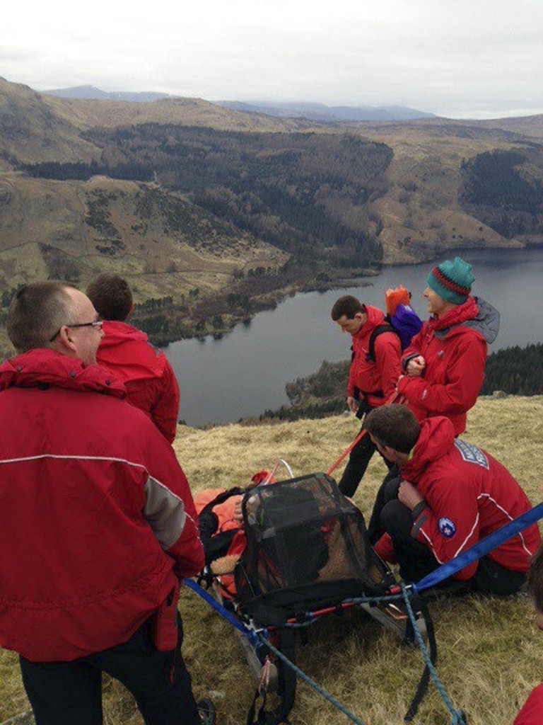 Keswick team members at the incident in March 2016. Photo: Keswick MRT