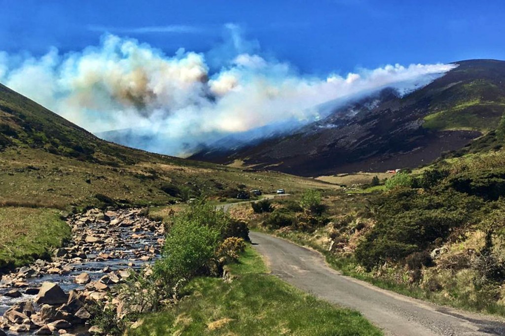 The fire destroyed a large area of heather. Photo: Keswick MRT