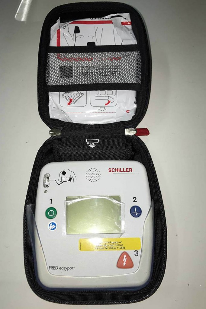 The defibrillator is used on casualties suffering suspected heart attacks