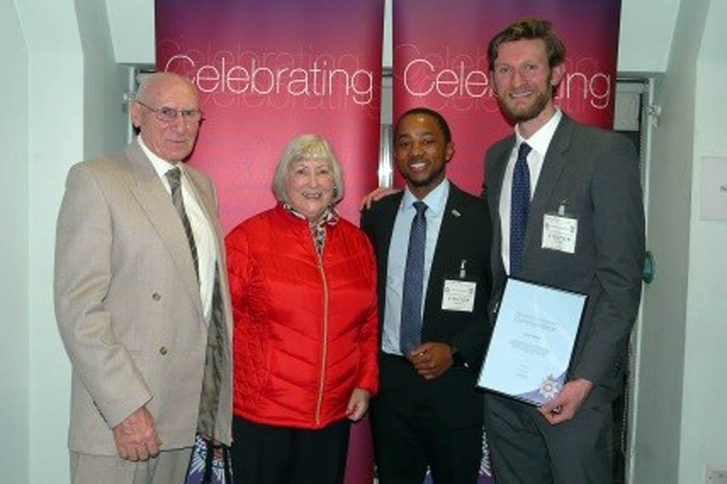 Shyamenda Purslow with Keith Bailey, left, and Greg Forbes, right. Photo: Kinder MRT Shyamenda Purslow with Keith Bailey, left, and Greg Forbes, right. Photo: Kinder MRT