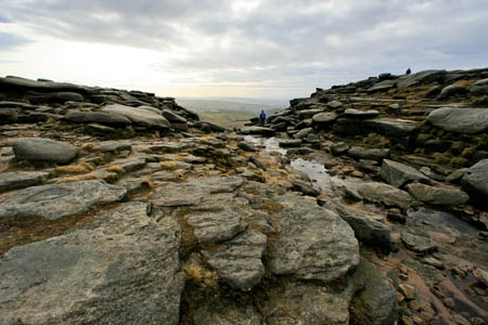 Kinder Downfall, site of the commemorative service