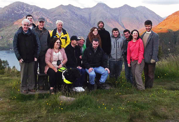 Last year's wilderness project group in Kintail Last year's wilderness project group in Kintail