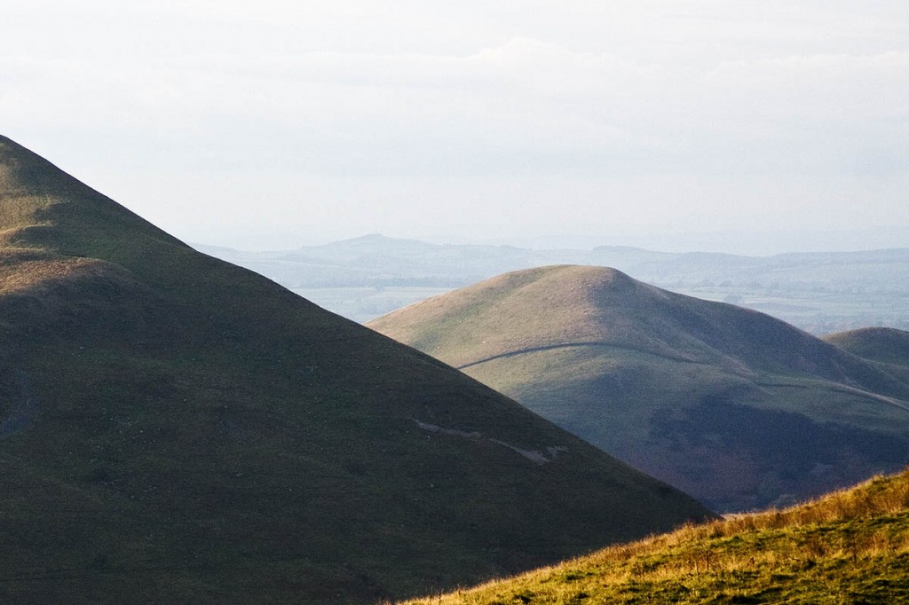 The woman injured herself on Knock Pike, right