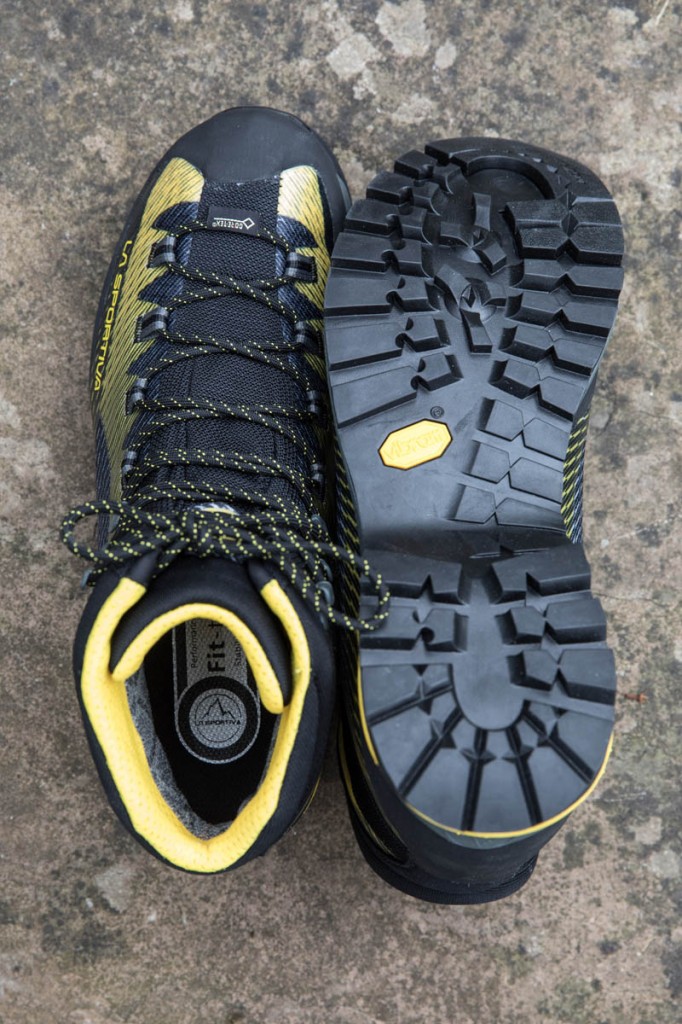 La Sportiva Trango TRK GTX uppers and sole. Photo: Bob Smith/grough La Sportiva Trango TRK GTX uppers and sole. Photo: Bob Smith/grough
