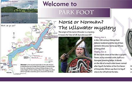 Detail from one of the signs which will be installed at Park Foot Detail from one of the signs which will be installed at Park Foot