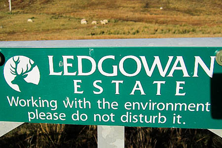 A sign on the Ledgowan estate. Photo: Richard Webb CC-BY-SA-2.0 A sign on the Ledgowan estate. Photo: Richard Webb CC-BY-SA-2.0