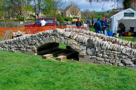 The bridge on display at the Leyburn festival