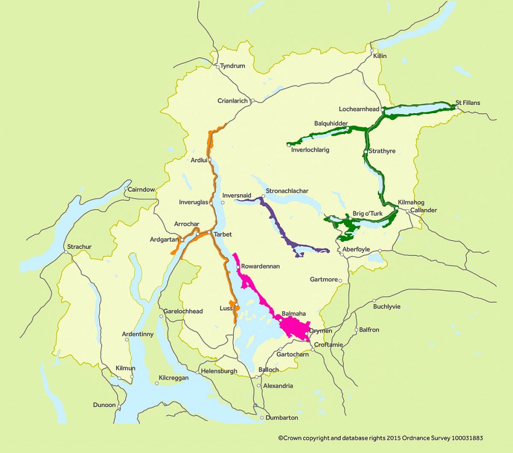 The proposed camping control areas