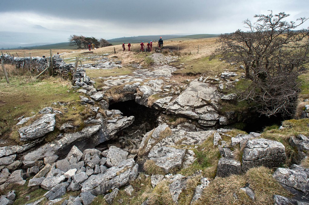 The girl was in Lower Long Churn Cave in Ribblesdale The girl was in Lower Long Churn Cave in Ribblesdale