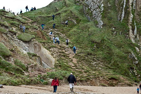 Landslides such as this one at West Lulworth are possible, the Met Office said. Photo: Chris Downer CC-BY-SA-2.0