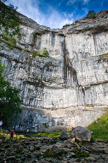 The body was found at the foot of Malham Cove The body was found at the foot of Malham Cove