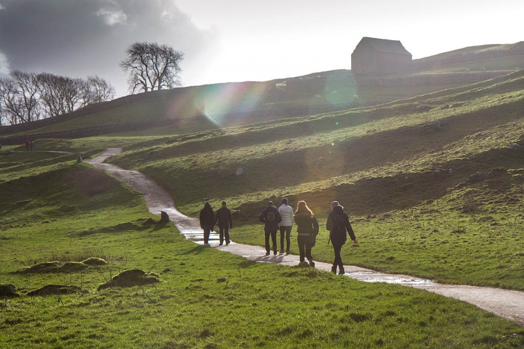 Walkers at Malham before the coronavirus outbreak. Photo: Bob Smith/grough