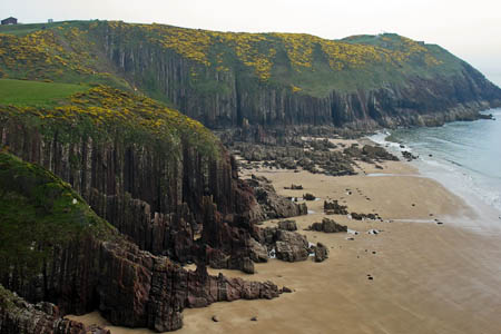 Manorbier on the Pembrokeshire Coast. Photo: David Purchase CC-BY-SA-2.0