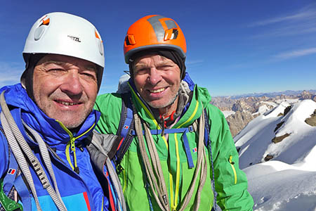 Mick Fowler and Paul Ramsden, left, on the summit of Kishtwar Kailash Mick Fowler and Paul Ramsden, left, on the summit of Kishtwar Kailash
