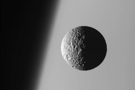 Mimas: small but perfectly formed. Photo:NASA/JPL/Space Science Institute Mimas: small but perfectly formed. Photo:NASA/JPL/Space Science Institute