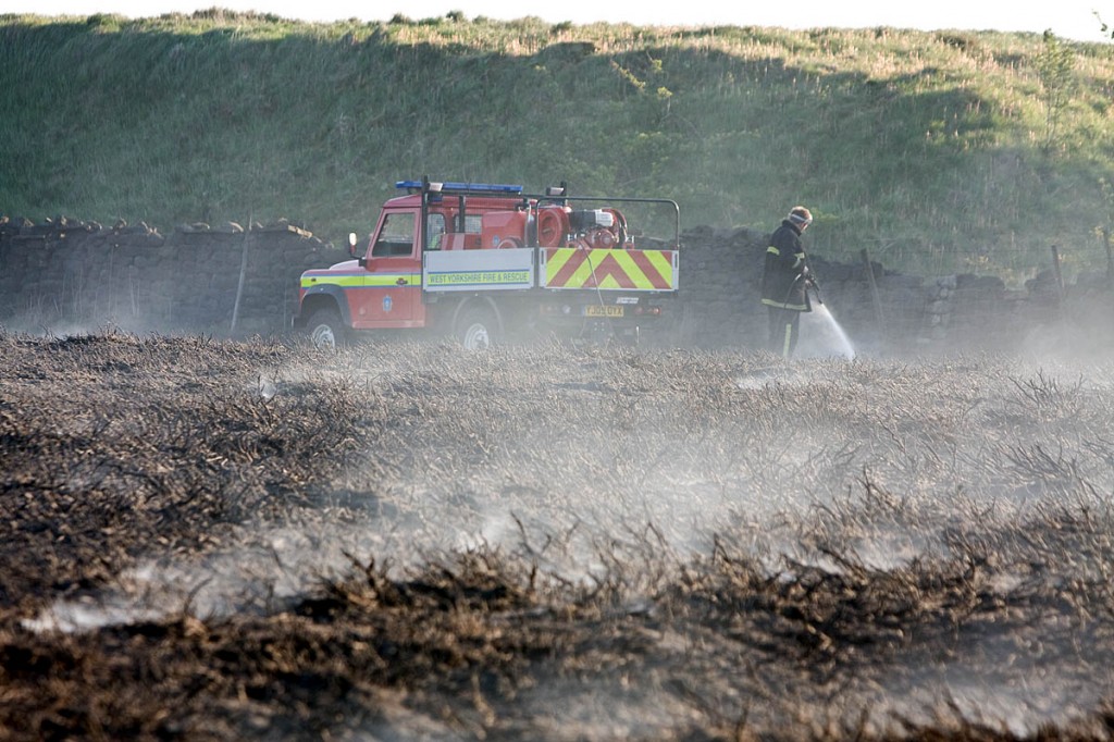 Moorland fires have a devastating effect on the environment. Photo: Bob Smith/grough