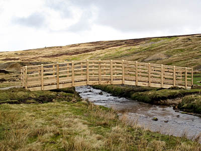 The completed bridge over Mossdale Beck. Photo: Yorkshire Dales National Park Authority The completed bridge over Mossdale Beck. Photo: Yorkshire Dales National Park Authority