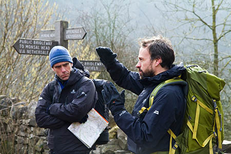 Andy Godfrey of Lupine Adventures explains movement skills to fellow tutors on the course Andy Godfrey of Lupine Adventures explains movement skills to fellow tutors on the course
