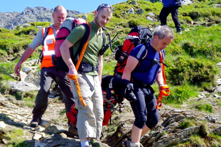 The dog was becoming hot in the carry bag The dog was becoming hot in the carry bag