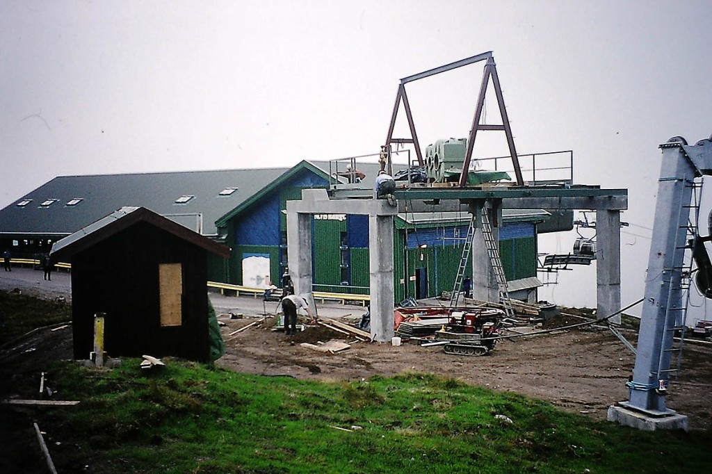 Construction work on the Nevis Range Construction work on the Nevis Range