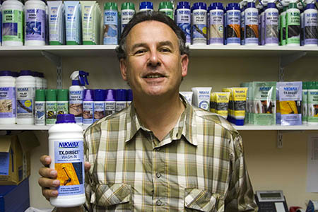 Nick Brown, unashamedly plugging his PFC-free products Nick Brown, unashamedly pluggin his PFC-free products