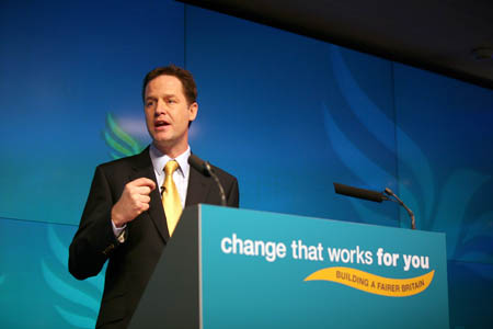 Nick Clegg. Photo: Alex Folkes/Liberal Democrats