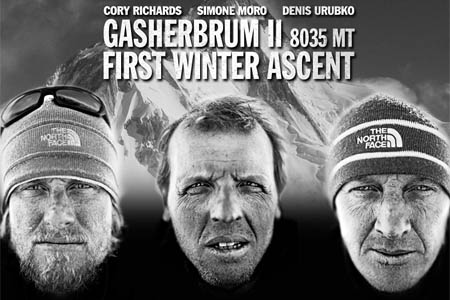 Simone Moro, Denis Urubko and Cory Richards will recount the story of their ascent of the 8,035m peak Simone Moro, Denis Urubko and Cory Richards will recount the story of their ascent of the 8,035m peak