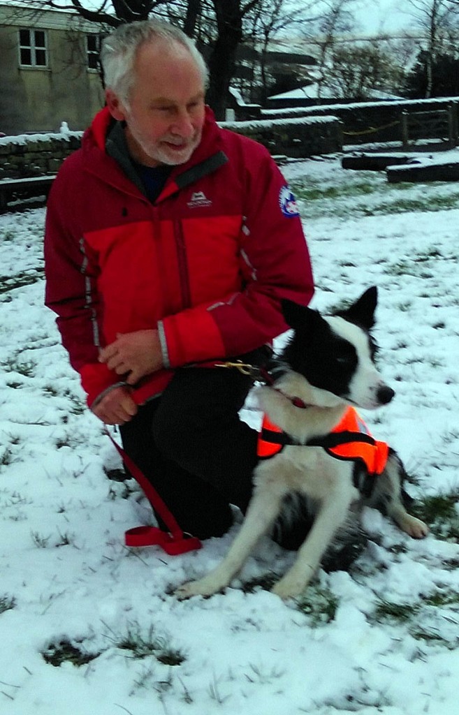 Tess with her handler Brian Allport